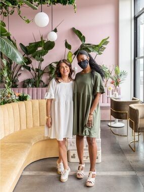 Jillian Harris' Jilly Box x Jardine's Domain Road Trip Oversized Dress in Green